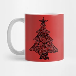 Christmas Tree Zentangle Design Mug